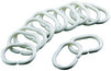 12 anneaux clips blancs en polypropylène pour rideau de douche