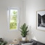 Fenêtre PVC blanc oscillo-battante 1 vantail droit h.105 x l.80 cm