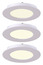 Lot de 3 spots extraplats LED intégrée fixes** - Blanc - Colours