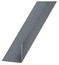 Cornière égale en PVC gris titane, 20 x 20 mm, L.2 m