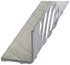 Cornière aluminium brut damier - 40 x 40 mm x 1 m