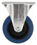 Roulette fixe PVC bleu - Ø 10 cm - 100 kg