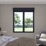 Fenêtre aluminium gris oscillo-battante 2 vantaux + volet roulant h.95 x l.100 cm
