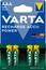 Lot de 4 piles rechargeables AAA/HR3 800 mAh 1,20V R2U - Varta
