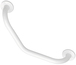 Barre de maintien coudée blanc - P. 9 cm x H. 6,5 x EP. 2,5 cm x l. 41,9 cm
