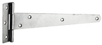 Penture anglaise en acier zingué blanc - L. 200 x l. 55 mm