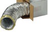 Gaine aluminium isolée pour raccordement kit air chaud à cheminée - L. 10 m Ø 125 mm