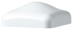 Chapeau PVC blanc pour poteau - L. 80 mm x H. 25 mm x Ép. 1,3 mm