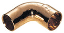 2 coudes pour tube cuivre Ø 14 mm avec embouts M/F angle 90 °