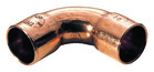 2 coudes cuivre pour tube cuivre - Ø 14 mm embouts F grand rayon 90 °