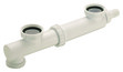 Tubulure extensible pour éviers 2 bacs entraxe réglable de 110 à 325 mm - Wirquin