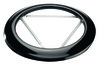 Rosace émaillée noir - Diamètre : 125 mm