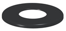 Rosace émaillée noire - Diamètre : 80 mm