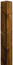 Poteau pin traité autoclave classe 4, teinté bronze - H. 2,40 m - Section 12 cm x 12 cm