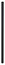 Poteau aluminium gris anthracite à poser sur platine - H. 1,39 m