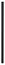 Poteau aluminium gris anthracite à poser sur platine - H. 1,39 m