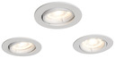 Lot de 3 spots orientables LED - Blanc