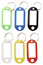 12 porte-clés étiquettes multicolores - Diall