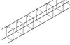 Chaînage carré pour solidarisation des murs et planchers, fondations L. 3 m, section 15 x 15 cm