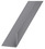 Cornière PVC gris alu - 15 x 15 mm x 2 m