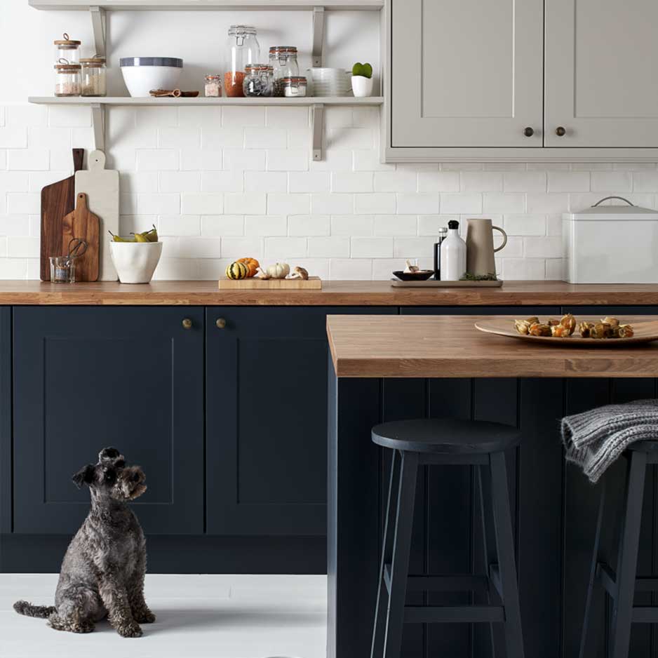 Meubles de cuisine repeints 