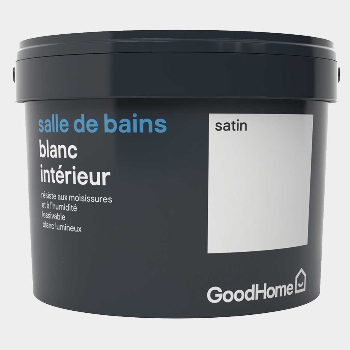 Peinture salle de bains blanche satin 2,5 L 
