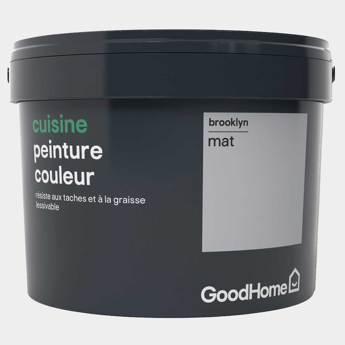 Peinture salle de bains acrylique satin gris Brooklyn 2,5 l 