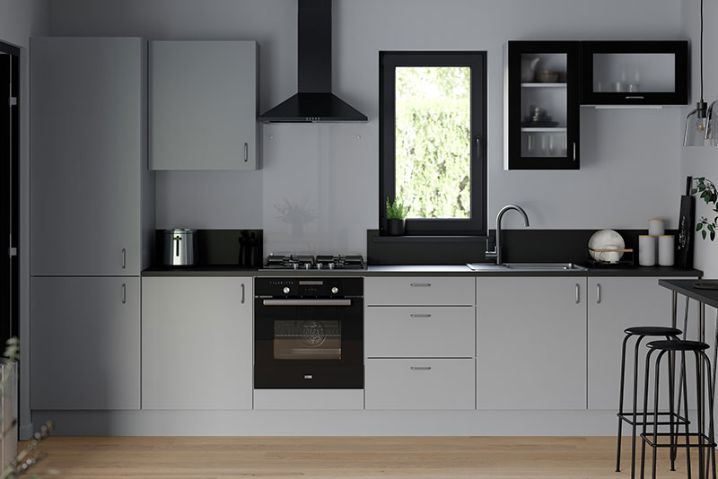 Modèle de cuisine Adele gris mat - Brico Dépôt