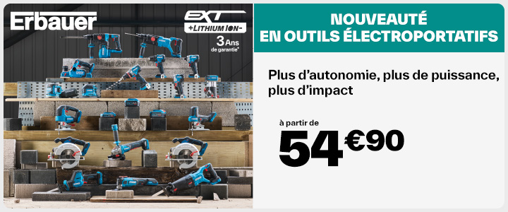 Erbauer nouveautés