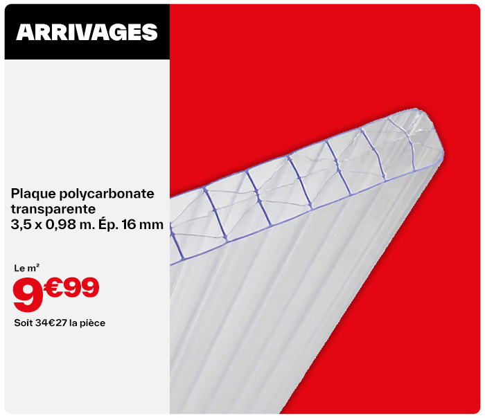 Plaque polycarbonate