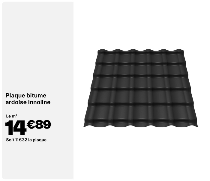 Plaque bitume ardoise