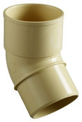 Coude en PVC 45 ° sable Ø 100 mm - Brico Dépôt