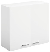 Meuble haut 2 portes "Bali" - Blanc - L. 80 x H. 69 x P. 31,6 cm - Brico Dépôt