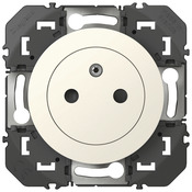 Prise 2 pôles + terre affleurante "Dooxie" blanc - Legrand - Brico Dépôt