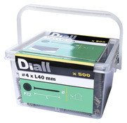 Vis bois ext recouverte 4 x 40 mm 500 pièces - Diall - Brico Dépôt