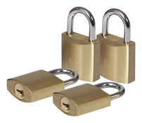 Lot de 4 cadenas à clé 38 mm Diam. 6,3 mm - Brico Dépôt