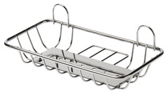 Panier métallique en acier chromé. Trous d'évacuation pour l'eau. "Koros" - GoodHome - Brico Dépôt