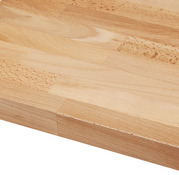 Plan de travail "Hinita" hêtre massif l.260 x P.62 x Ép. 4 cm - GoodHome - Brico Dépôt