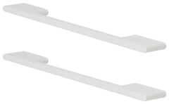 Lot de 2 poignées blanche "Cacao" L 22,0 cm - GoodHome - Brico Dépôt