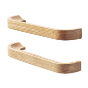 Lot de 2 poignées effet chêne "Ruta" L 17,8 cm - GoodHome - Brico Dépôt