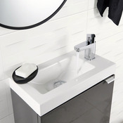 Décor mural "Brindisie" blanc - l. 20 x L. 60 cm - GoodHome - Brico Dépôt