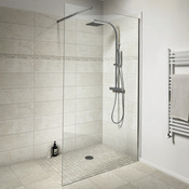 Listel Travertin beige/ivoire - l. 7,3 x L. 30 cm - GoodHome - Brico Dépôt