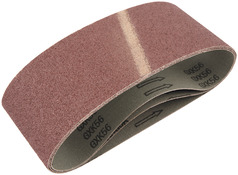 Lot de 3 bandes abrasives 76 x 533 mm Grain 40 - Universal - Brico Dépôt