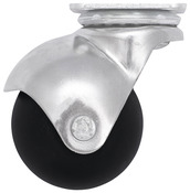 Roulette à bille pivotante PP noir - Ø 4 cm - 30 kg - Brico Dépôt