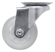 Roulette pivotante PU transparent - Ø 5 cm - 20 kg - Brico Dépôt