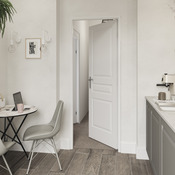 Bloc-porte "Ordesa" 3 panneaux blanc gauche - 73 cm - Brico Dépôt