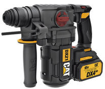 Perforateur 18 V + 2 batteries + coffret de 17 mèches et burins offert  - CAT - Brico Dépôt