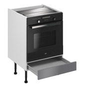 Meuble four "Dorice" anthracite mat l.60 x h.72 x p.57 cm + tiroir bas - Brico Dépôt