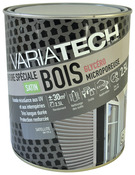 Peinture bois glycéro satellite satin pour protection des ouvrages en bois extérieurs, 2,5 L - Variatech - Brico Dépôt
