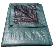 Bâche pour bois 1,5 x 6m vert et marron - Brico Dépôt